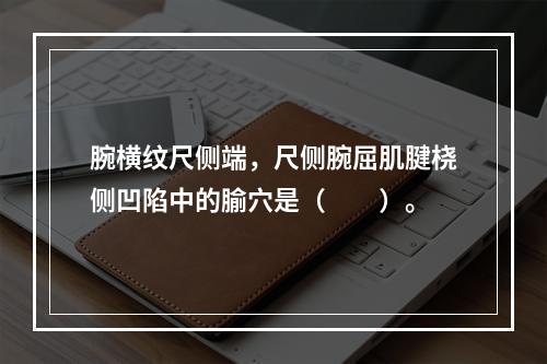 腕横纹尺侧端，尺侧腕屈肌腱桡侧凹陷中的腧穴是（　　）。