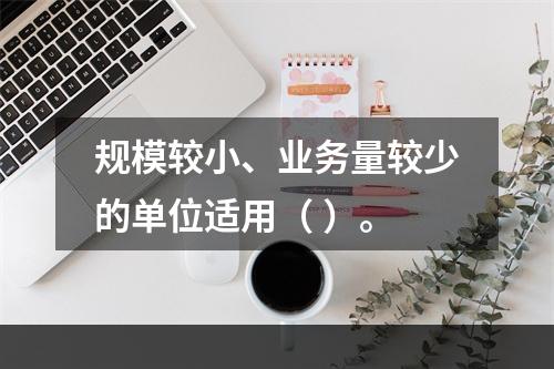 规模较小、业务量较少的单位适用（ ）。