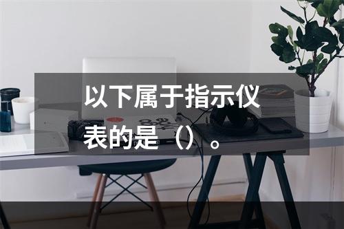 以下属于指示仪表的是（）。