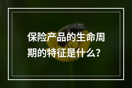 保险产品的生命周期的特征是什么？