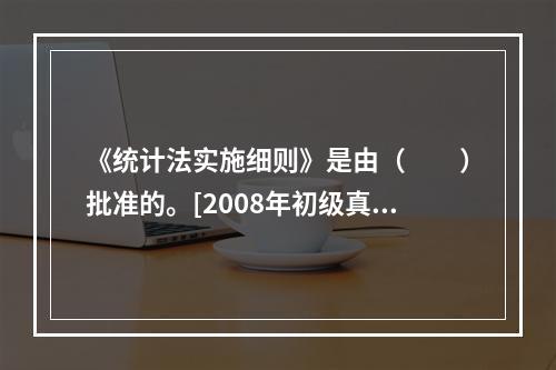 《统计法实施细则》是由（　　）批准的。[2008年初级真题