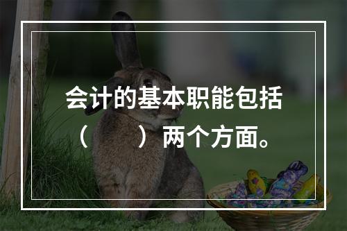 会计的基本职能包括（　　）两个方面。