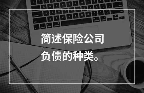 简述保险公司负债的种类。