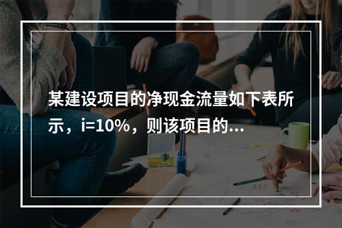 某建设项目的净现金流量如下表所示，i=10%，则该项目的动态