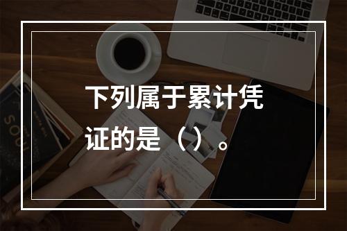 下列属于累计凭证的是（ ）。