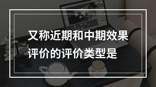 又称近期和中期效果评价的评价类型是