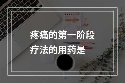 疼痛的第一阶段疗法的用药是