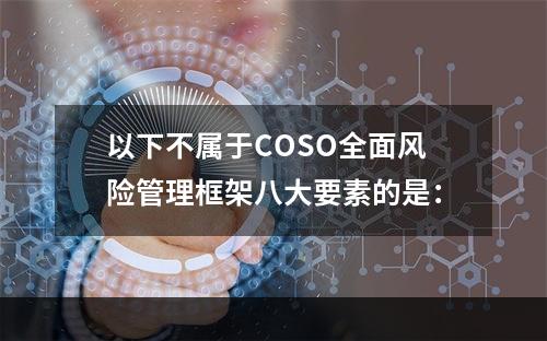 以下不属于COSO全面风险管理框架八大要素的是：