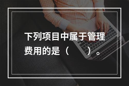 下列项目中属于管理费用的是（　　）。