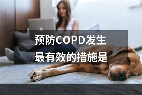 预防COPD发生最有效的措施是