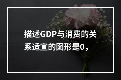 描述GDP与消费的关系适宣的图形是0，