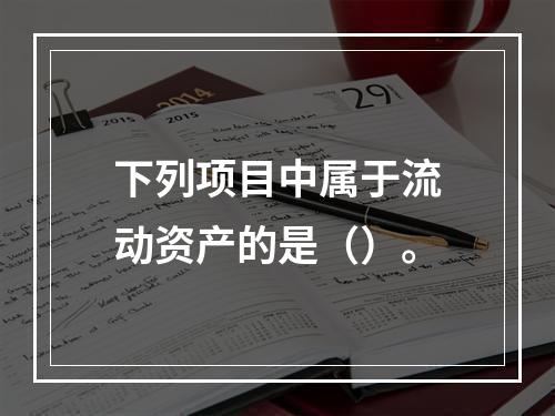 下列项目中属于流动资产的是（）。