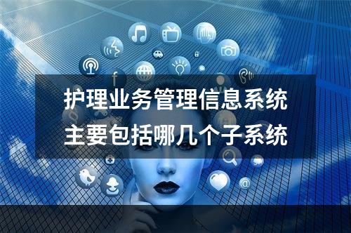 护理业务管理信息系统主要包括哪几个子系统