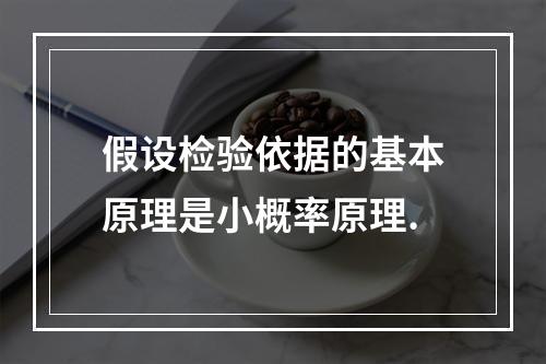 假设检验依据的基本原理是小概率原理.