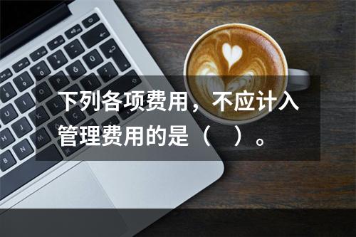 下列各项费用，不应计入管理费用的是（　）。