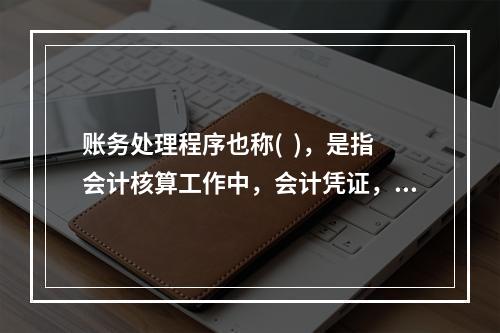 账务处理程序也称(  )，是指会计核算工作中，会计凭证，会计