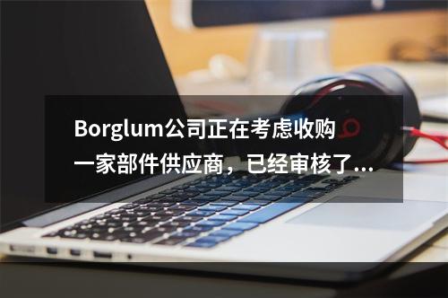 Borglum公司正在考虑收购一家部件供应商，已经审核了相关