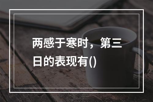 两感于寒时，第三日的表现有()