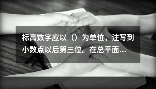 标高数字应以（）为单位，注写到小数点以后第三位。在总平面图中