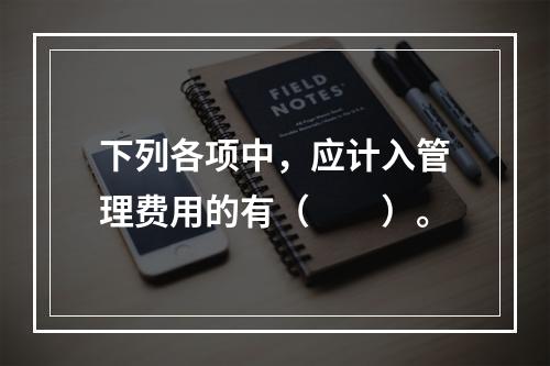 下列各项中，应计入管理费用的有（　　）。