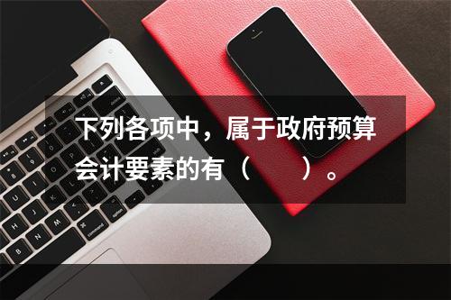 下列各项中，属于政府预算会计要素的有（　　）。