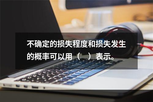 不确定的损失程度和损失发生的概率可以用（　）表示。