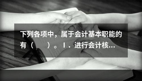 下列各项中，属于会计基本职能的有（　　）。Ⅰ．进行会计核算Ⅱ