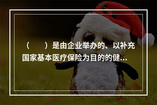 （　　）是由企业举办的、以补充国家基本医疗保险为目的的健康福