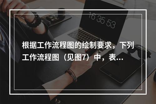 根据工作流程图的绘制要求，下列工作流程图（见图7）中，表达