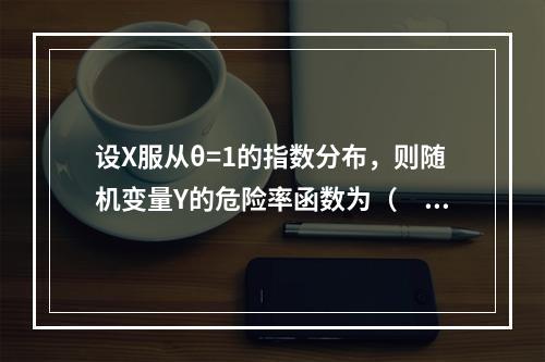 设X服从θ=1的指数分布，则随机变量Y的危险率函数为（　　）