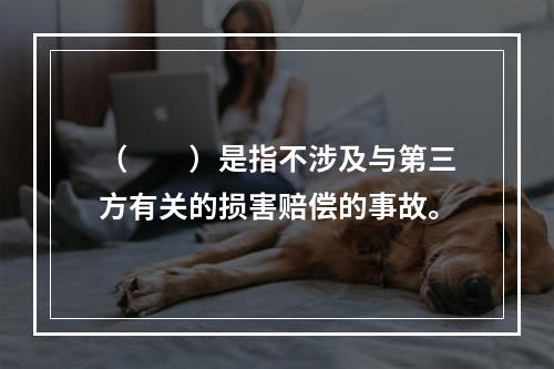 （　　）是指不涉及与第三方有关的损害赔偿的事故。