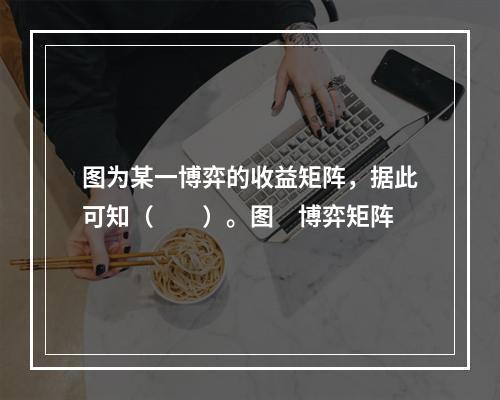 图为某一博弈的收益矩阵，据此可知（　　）。图　博弈矩阵