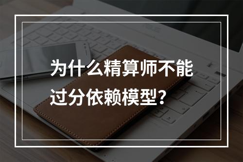 为什么精算师不能过分依赖模型？