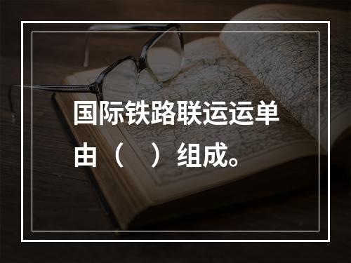 国际铁路联运运单由（　）组成。