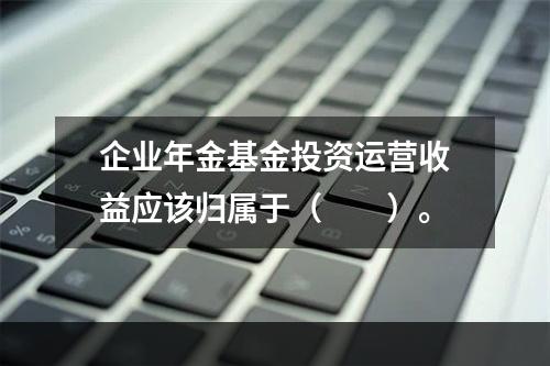 企业年金基金投资运营收益应该归属于（　　）。