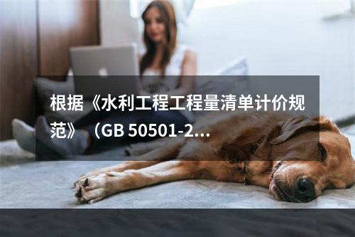 根据《水利工程工程量清单计价规范》（GB 50501-201