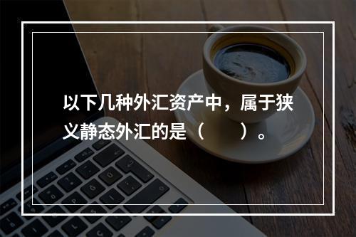 以下几种外汇资产中，属于狭义静态外汇的是（　　）。