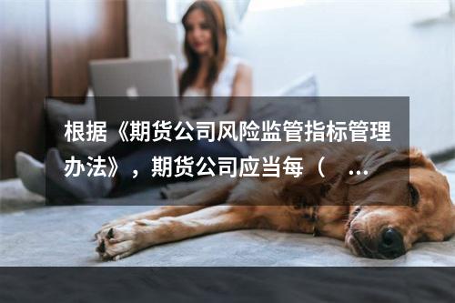 根据《期货公司风险监管指标管理办法》，期货公司应当每（　　）