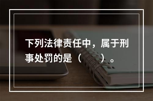 下列法律责任中，属于刑事处罚的是（　　）。