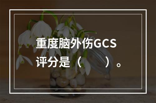 重度脑外伤GCS评分是（　　）。