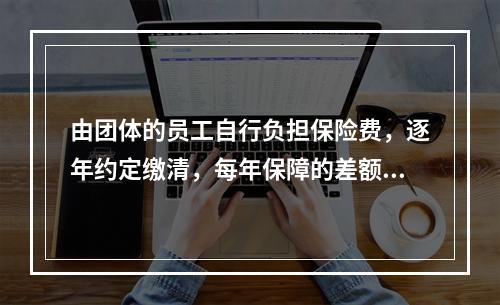 由团体的员工自行负担保险费，逐年约定缴清，每年保障的差额由团