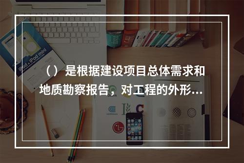 （ ）是根据建设项目总体需求和地质勘察报告，对工程的外形和内