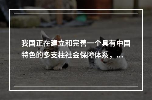 我国正在建立和完善一个具有中国特色的多支柱社会保障体系，其结