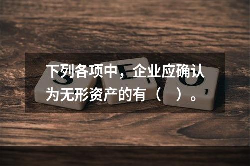 下列各项中，企业应确认为无形资产的有（　）。