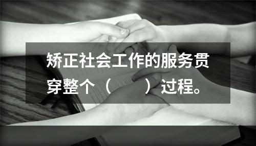 矫正社会工作的服务贯穿整个（　　）过程。