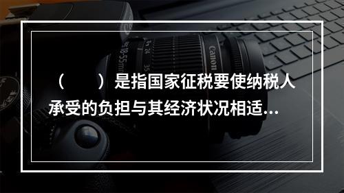 （　　）是指国家征税要使纳税人承受的负担与其经济状况相适应，