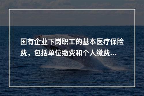 国有企业下岗职工的基本医疗保险费，包括单位缴费和个人缴费，均