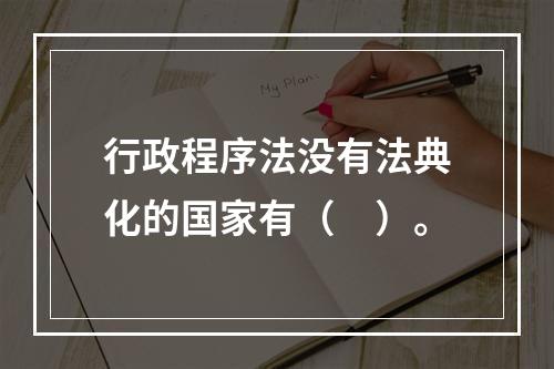 行政程序法没有法典化的国家有（　）。