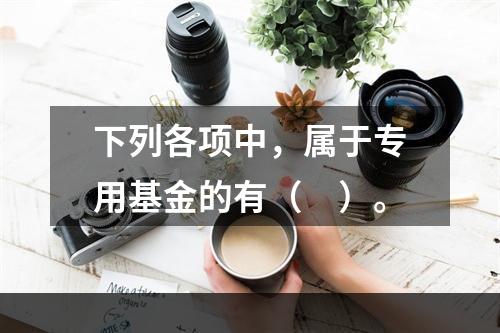 下列各项中，属于专用基金的有（　）。