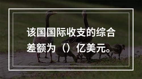 该国国际收支的综合差额为（）亿美元。